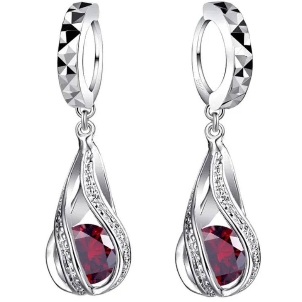 925 Sterling Silver Earrings Spiral Timeless Beauty Classic Elegance Luxury